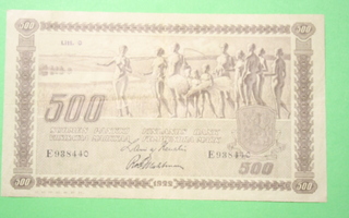 500 Markkaa 1922