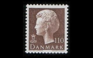 Tanska 681 ** Margrethe 110 öre ruskea (1979)