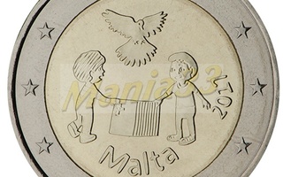 2€ Juhlaraha Malta 2017 Peace ‘From Children in Solidarity