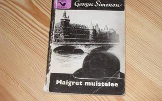 Simenon, Georges: Maigret muistelee 1. p nid. v. 1958