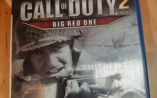 PS2 Call Of Duty 2 Big Red One Collectors + kotelo ja ohjeet