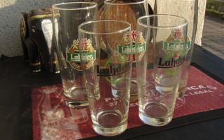 Lahden A 0,5 l x 3+ Lahden I 0,33 l x 2 olutlaseJa