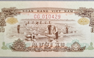 Etelä Vietnam South Vietnam 10 Xu 1966 P-37 UNC