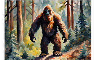 Uusi Bigfoot taidejuliste koko A4