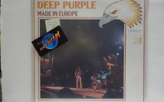 DEEP PURPLE - MADE IN EUROPE M-/EX+ -85 SVEITSI PAINOS LP