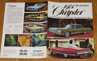 1974 Chrysler New Yorker Newport T&C esite - KUIN UUSI