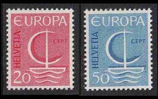 Sveitsi 843-4 ** Europa (1966)