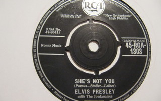 Elvis Presley She's Not You  7" sinkku UK RCA-1303