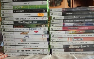 xbox 360 pelit uusia muoveissaan 3-12 vuotta ALE!