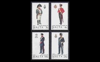 Malta 818-21 ** Uniformuja (1989)