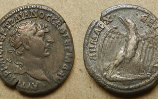 ANTIIKIN ROOMA: Trajanus, hopea-tetradrakma 103-111