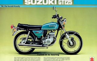 Suzuki GT125 1974 – eng.kielinen esite (MINT)