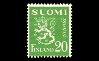 145 ** Leijona 20 p vihreä (1930)