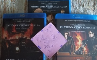 Blu-ray: Stieg Larsson: MILLENNIUM-trilogia, uudenveroiset