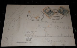 Eesti Postivaunu -leima kortti 1921 PK140/2