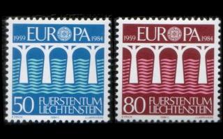 Liechtenstein 837-8 ** Europa (1984)