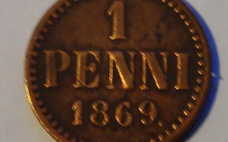 1869 1 penni tyyppi 5.1.1 kl6