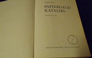 PAPIERGELD  KATALOG : EUR  A.Pick