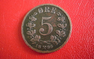 Norja 5 Öre  v.1896