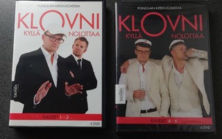 Klovni kyllä nolottaa kaudet 1-6 DVD