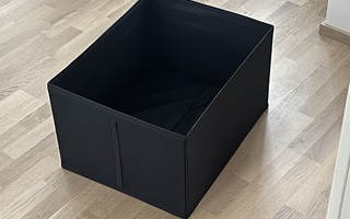 IKEA kokoontaitettavia säilytyslaatikoita, 2 kpl, musta