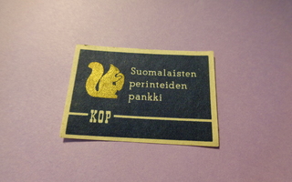 TT-etiketti KOP - Suomalaisten perinteiden pankki
