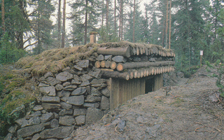 I maailmansodan aikainen korsu -Narvan Hurskasvuorella.