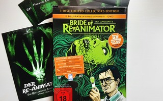 Bride of Re-animator (3 disc,limited edition) 2blu+dvd