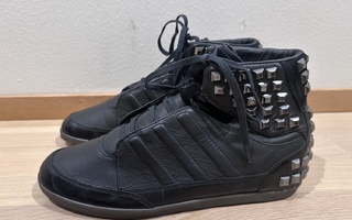 Y-3 mustat nahkaiset sneakers, koko 41