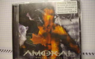 AMORAL:  Wound Creations CD ( Sis.postikulut )