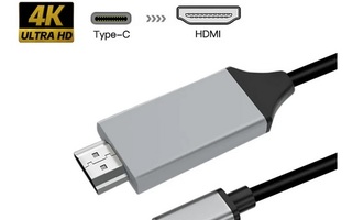 USB-C - HDMI kaapeli 1,8m HDTV 30Hz 4K