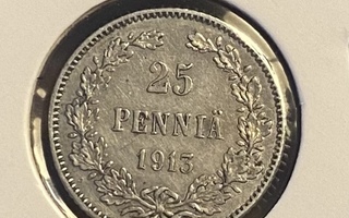 25 penniä 1913