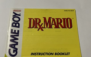 Gameboy Dr. Mario manual
