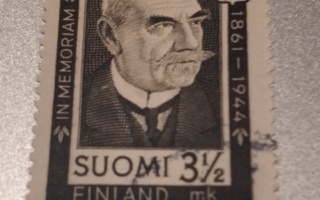 1944 Pres. Svinhufvudin surumerkki leimattuna.