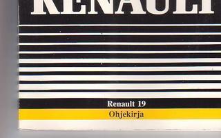 Renault 19, ohjekirja 1990.