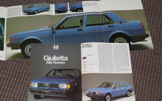 1978 Alfa Romeo Giulietta 1.3 1.6 esite - 30 siv - KUIN UUSI
