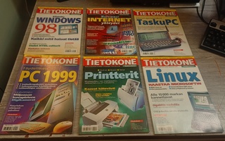 6 kpl Tietokone (1998-1999), 3 kpl Mikrobitti-lehtiä (1990s)
