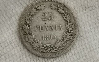 25 penniä 1894, Suomi