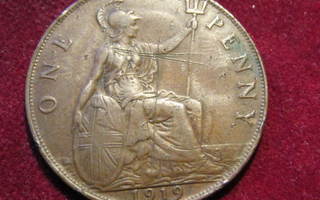 1 penny 1919. Iso-Britannia-Great Britain