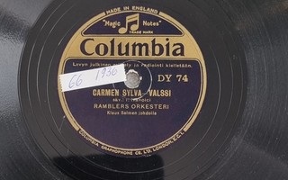 Savikiekko 1936 Ramblers ork. ja Rytmi Pojat Columbia DY 74