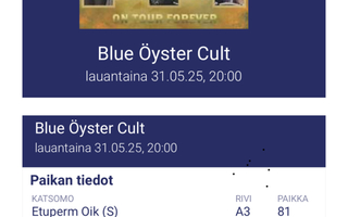 Blue Öyster Cult 31.5.2025 Tampere