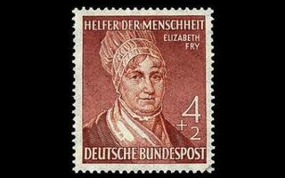 Saksa 156 ** Elizabeth Fry 4+2 Pf (1952)