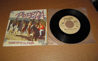 Popeda 7" Bandiittipolkka/Luumäkirock,PS v.1987 EX/EX