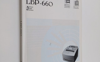 Canon LBP-660 käyttöopas