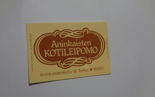 TT-etiketti Aninkaisten Kotileipomo, Turku