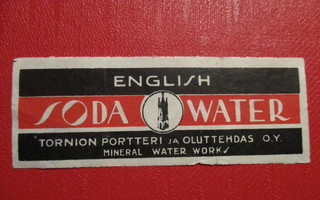 ENGLISH SODA WATER TORNION PORTTERI JA OLUTTEHDAS OY(AB3)