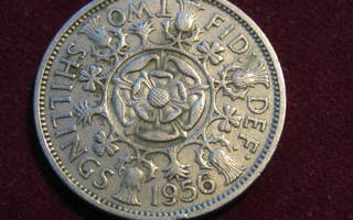 2 shillings 1956. Iso-Britannia-Great Britain