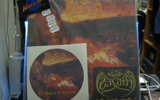 HADES - THE DAWN OF THE DYING SUN -UUSI 2LP +PATCH,STICKER..