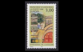 Andorra Fr 497 ** Europa kuuluisia naisia (1996)