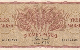 Suomi  1 markka 1963   AI7493401
